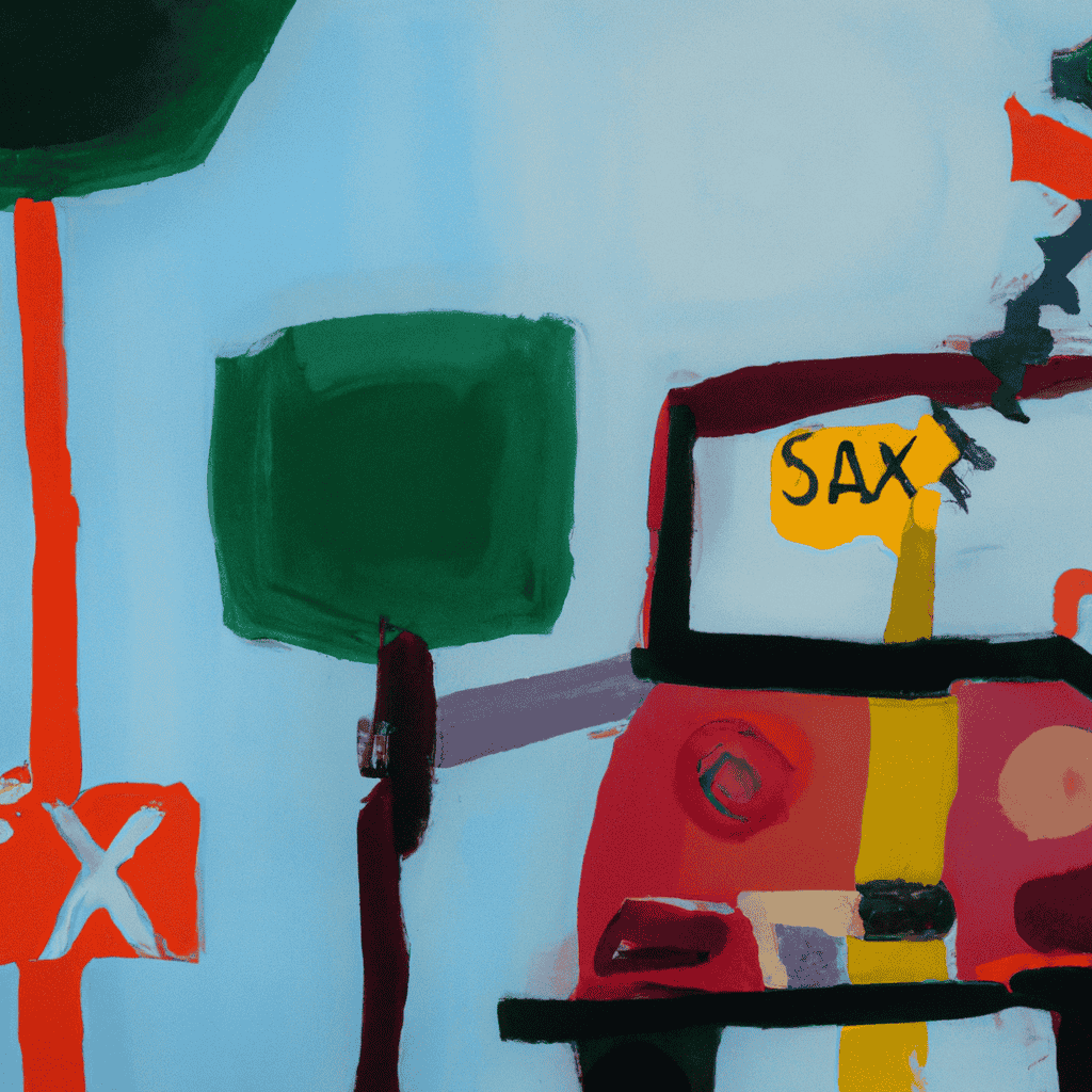 Abstract painting of The sickness tax