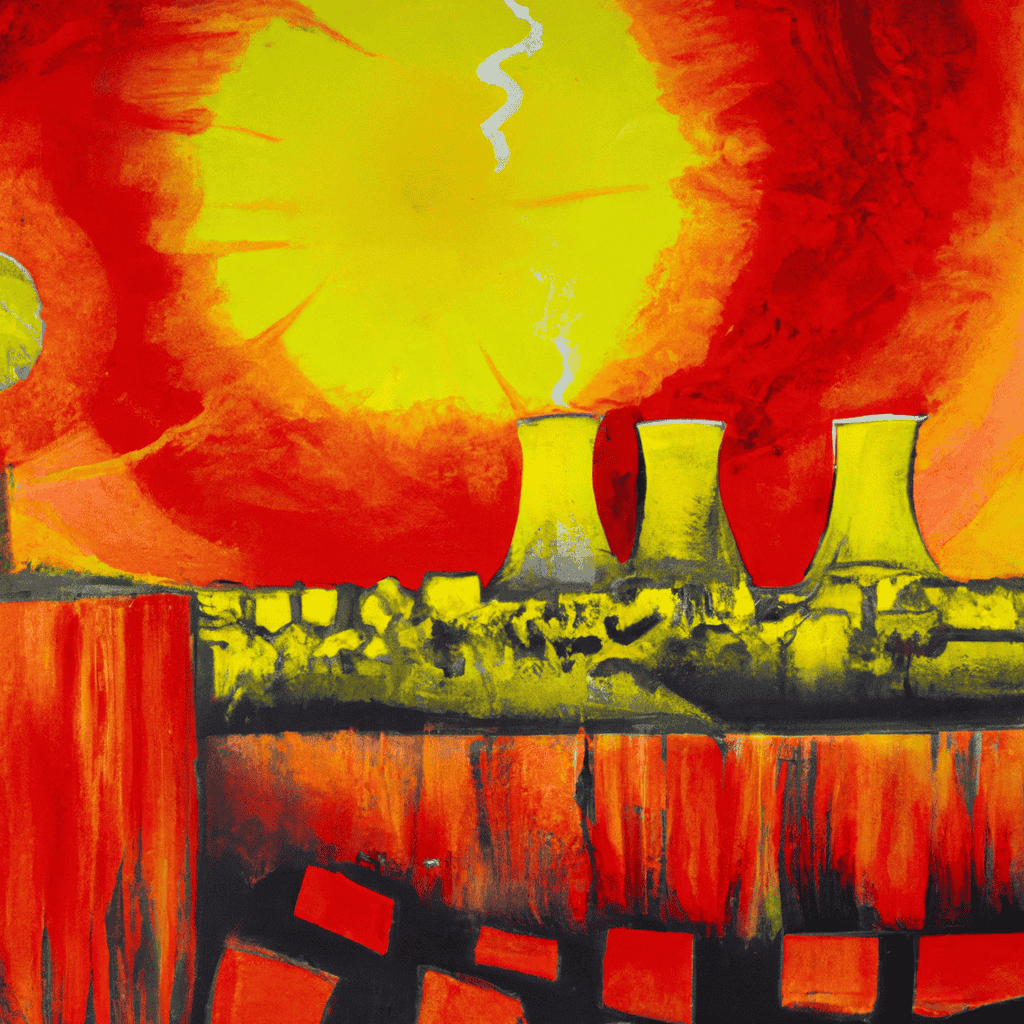 Abstract painting of Nuclear meltdown