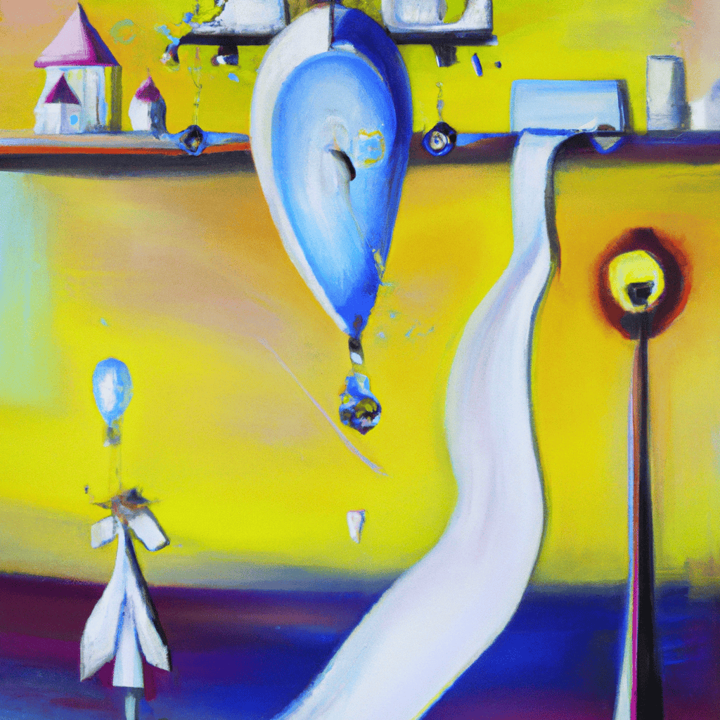 Abstract painting of The magic of levitation
