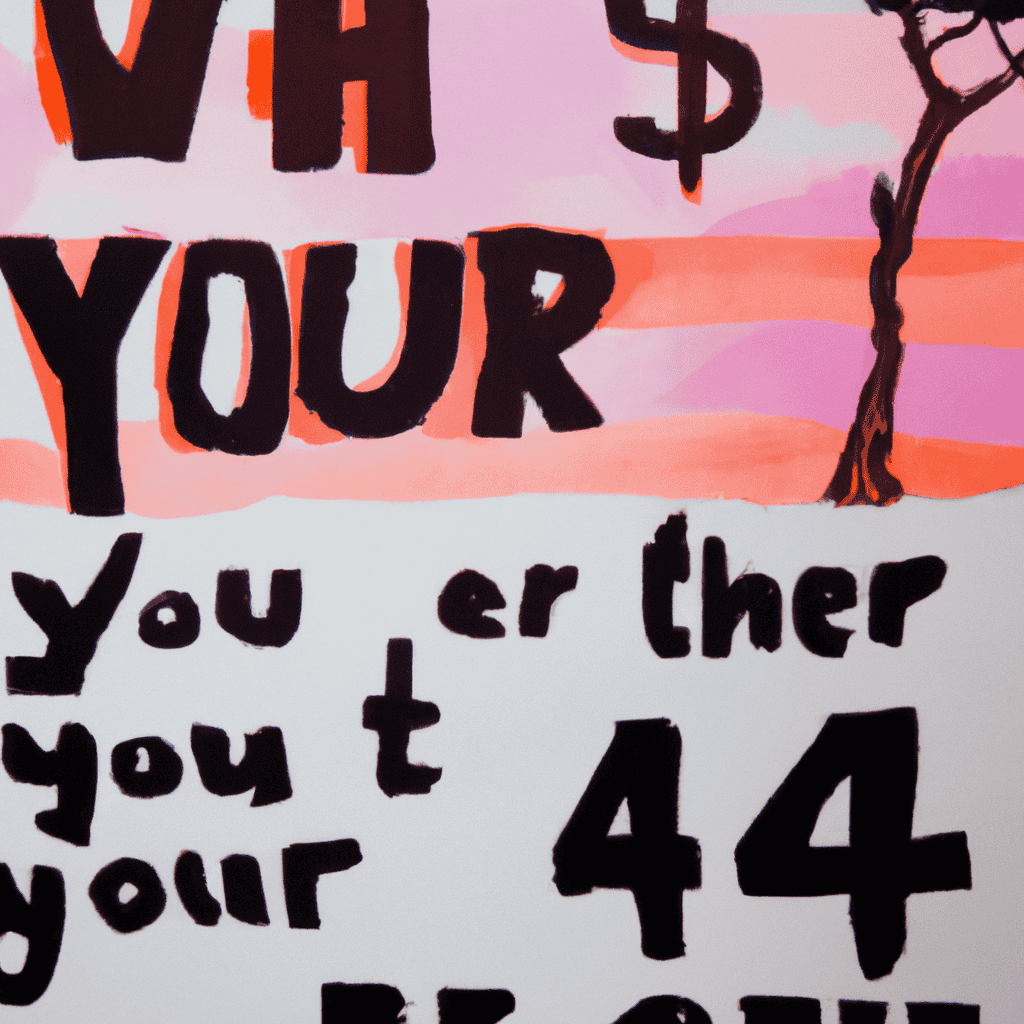 Abstract painting of "Are you better off now than you were four years ago?"
