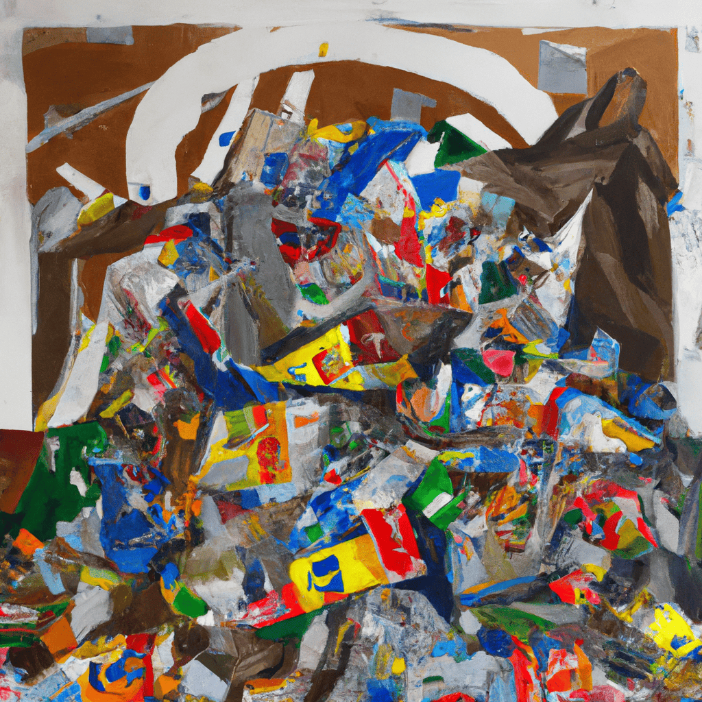 Abstract painting of More bin charges - but don't tell anyone...