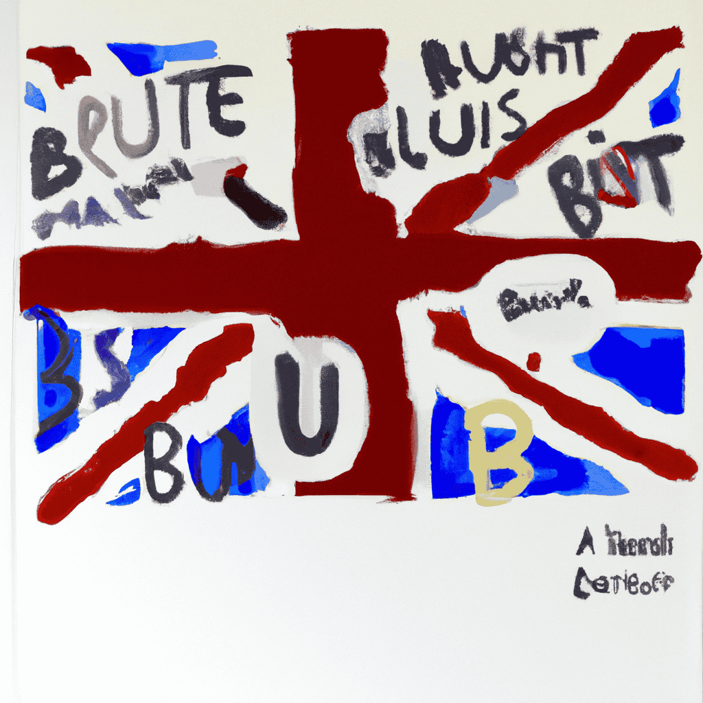 Abstract painting of British bullshit for British voters