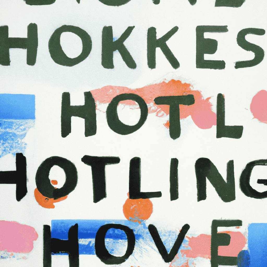 Abstract painting of hotelbookings.gov.uk