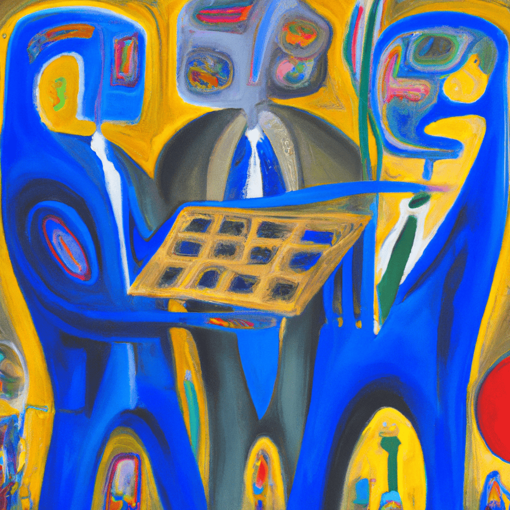 Abstract painting of Who guards the guards?