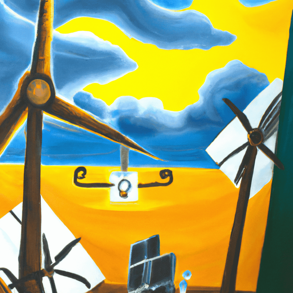 Abstract painting of Renewable redistribution