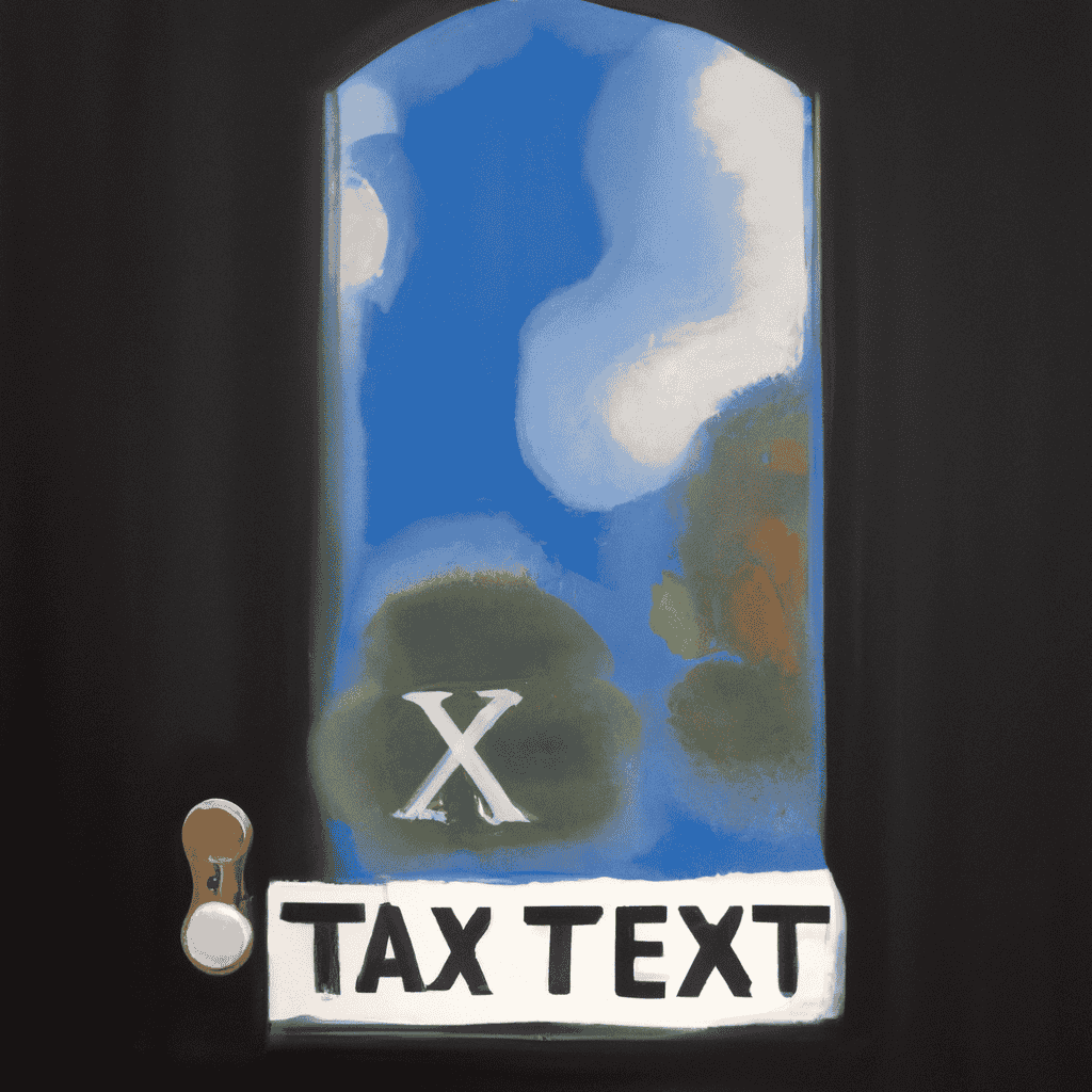 Abstract painting of More taxation through the back door