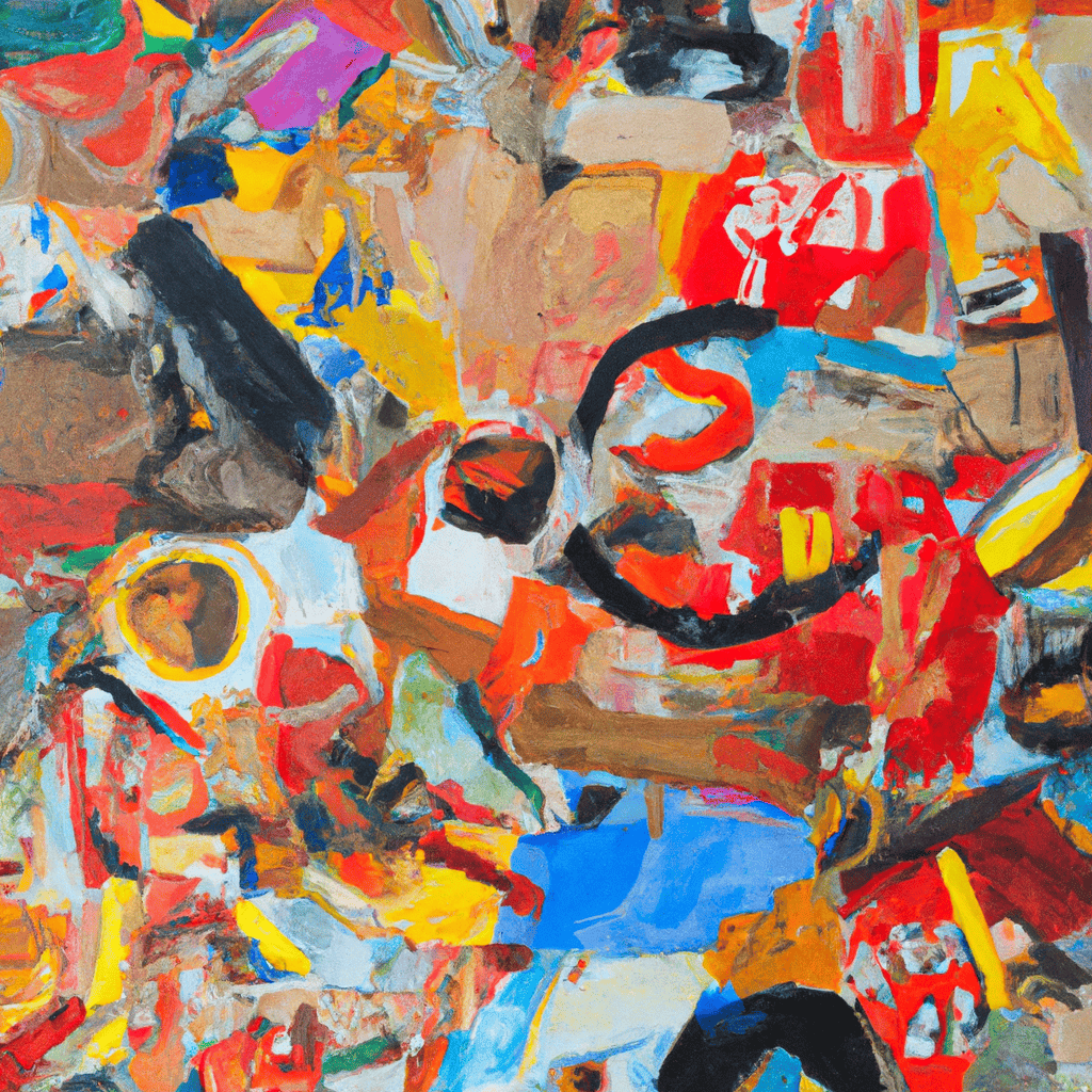 Abstract painting of What a load of rubbish