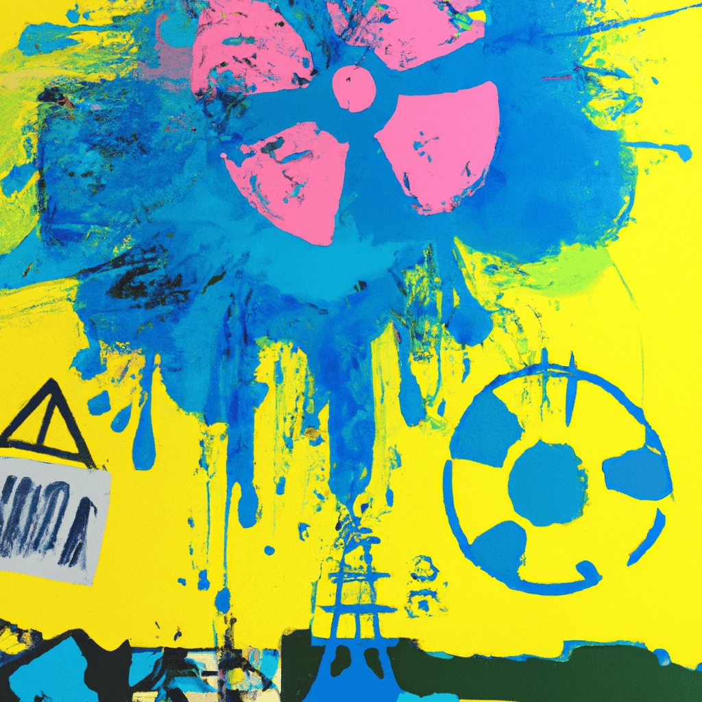 Abstract painting of Nuclear accidents