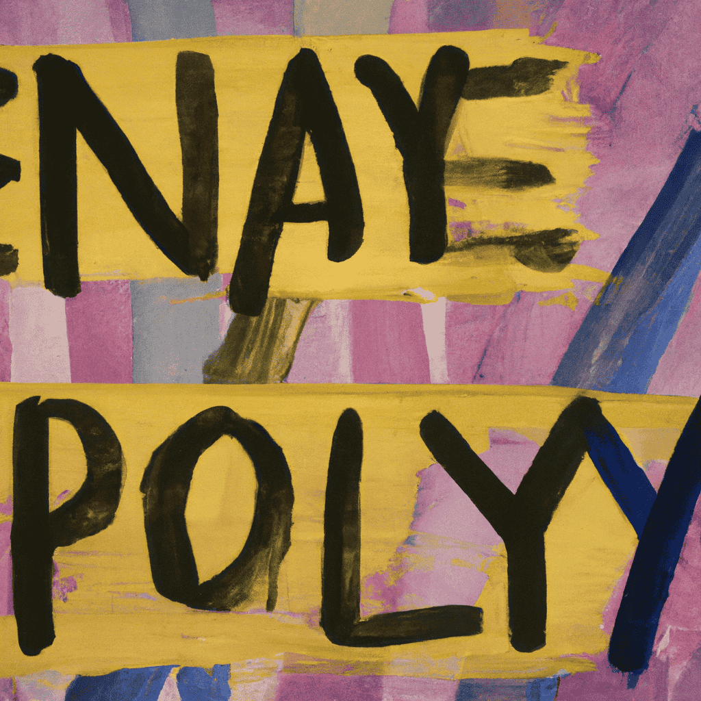 Abstract painting of Policy Announcements, Monday 10 September